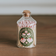 Load image into Gallery viewer, Green Floral Safety Matches Apothecary Jar - Home Decor