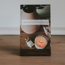Load image into Gallery viewer, Orange Floral Safety Matches Apothecary Jar - Decor