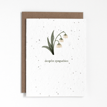 Load image into Gallery viewer, Plantable Greeting Card - Deepest Sympathies