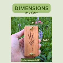 Load image into Gallery viewer, Pocket Sized Flower Press With Lavender Design