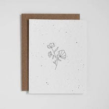 Load image into Gallery viewer, Plantable Greeting Card - Floral 3