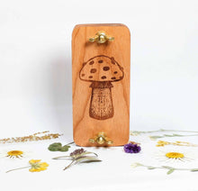 Load image into Gallery viewer, Pocket Sized Flower Press With Mushroom Design | 2"x4"