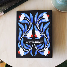 Load image into Gallery viewer, Happy Birthday Blue Daisy Greeting Card | Celebration