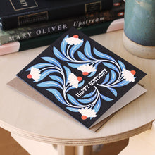 Load image into Gallery viewer, Happy Birthday Blue Daisy Greeting Card | Celebration
