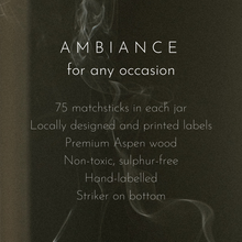 Load image into Gallery viewer, Purple Floral Safety Matches Apothecary Jar
