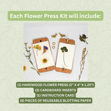 Load image into Gallery viewer, Pocket Size Flower Press With Snowdrop Flower Design | 2"x4"
