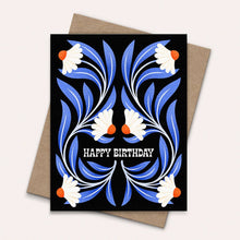 Load image into Gallery viewer, Happy Birthday Blue Daisy Greeting Card | Celebration
