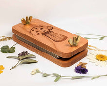 Load image into Gallery viewer, Pocket Sized Flower Press With Mushroom Design | 2"x4"
